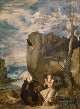 st catherine Ölbilder verkaufen - St Antonius Abt und St Paul der Einsiedler Diego Velázquez